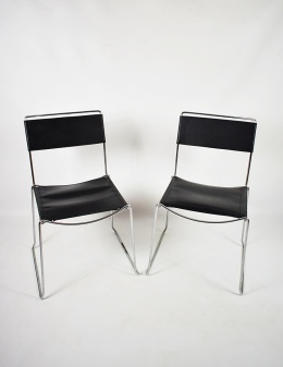 Para krzeseł proj. G. Belotti dla Alias, Włochy, lata 70.